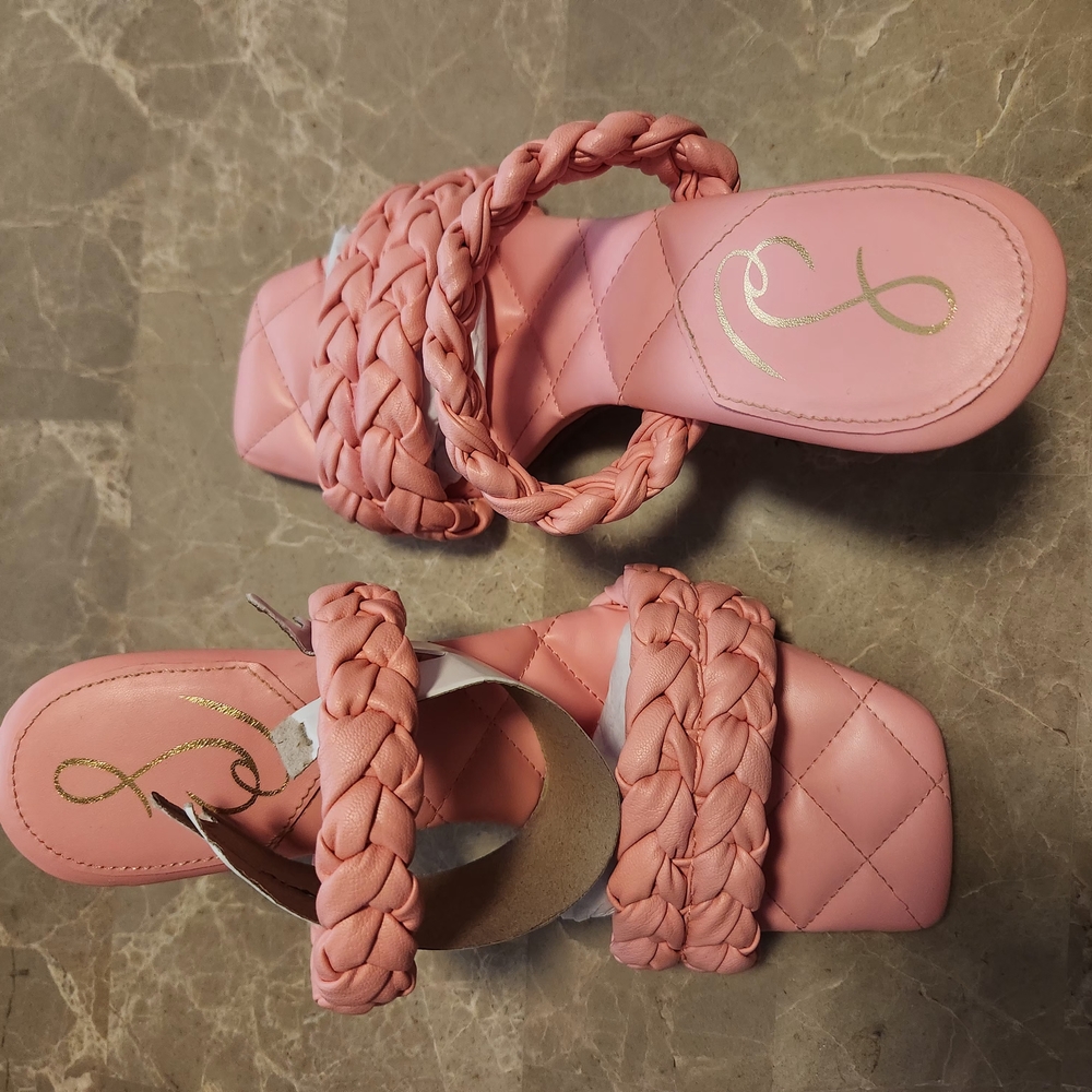Jessica Simpson Pink Braided Sandals